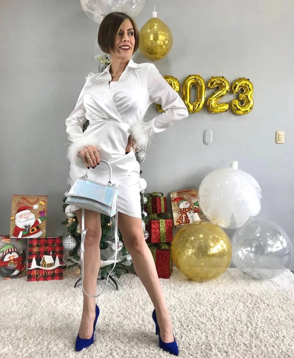 White fashion look